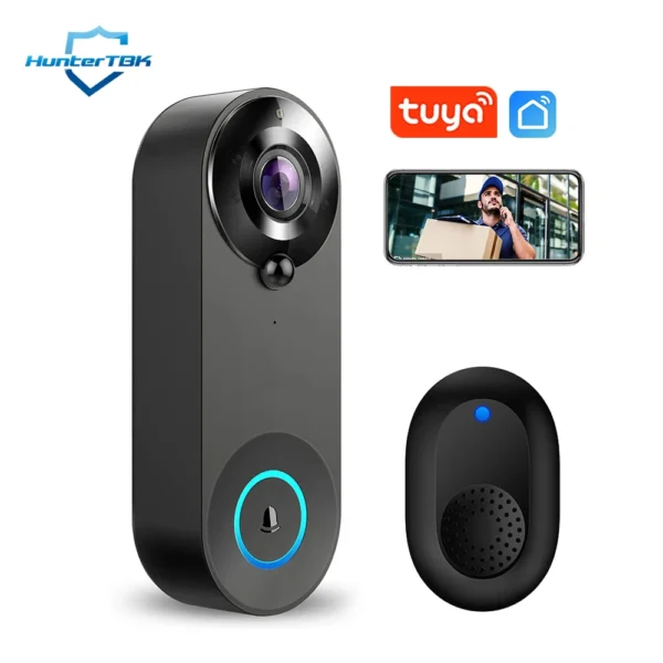 1080P Wireless Video Doorbell Camera WiFi Smart Door Bell Tuya Smart Home Security Motion Detect Night Vision Intercom Doorbell - Image 7