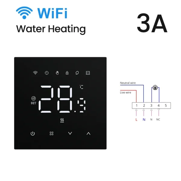 AVATTO Tuya WiFi Heating Thermostat 220v,Smart Electric Water Floor Heating Temperature Controller for Google Home Alexa Alice - Image 10