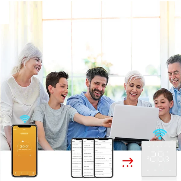 AVATTO Tuya WiFi Heating Thermostat 220v,Smart Electric Water Floor Heating Temperature Controller for Google Home Alexa Alice - Image 25