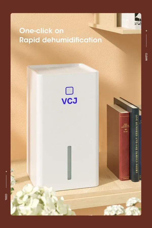 1.1L Portable Dehumidifier Smart Air Purifier Moisture Absorbers Machine for Home Room Office Eliminate Damp Mold and Moisture - Image 10