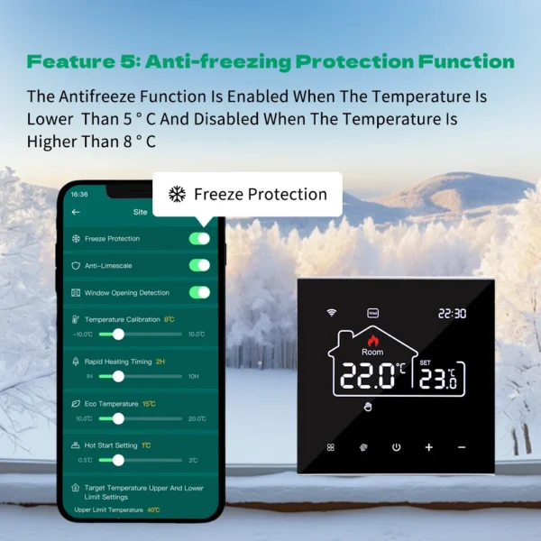 Tuya Wifi Thermostat Floor Heating  Smart Home Wifi Thermostat Electric Heating 220V Thermostats Intelligents Google Home Alexa - Image 19