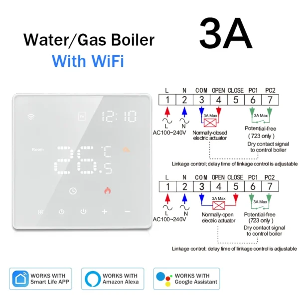 Tuya Wifi Thermostat Floor Heating  Smart Home Wifi Thermostat Electric Heating 220V Thermostats Intelligents Google Home Alexa - Image 12