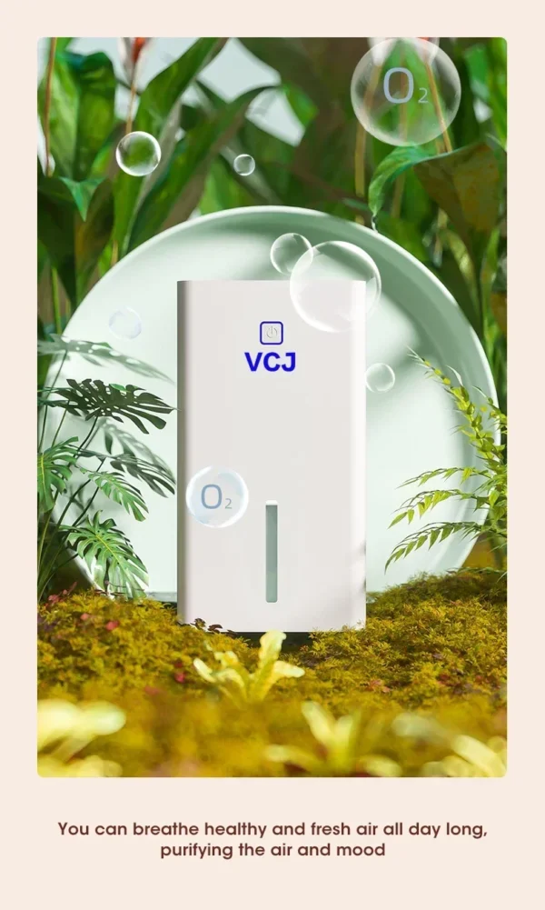 1.1L Portable Dehumidifier Smart Air Purifier Moisture Absorbers Machine for Home Room Office Eliminate Damp Mold and Moisture - Image 13