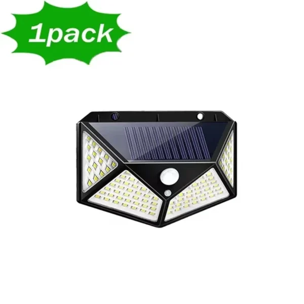 4PCS New Solar Lights Outdoor Wall Lamp PIR Motion Sensor 100LED Solar Powered Sunlight Street Light for Garden Courtyard Gifts - Image 8