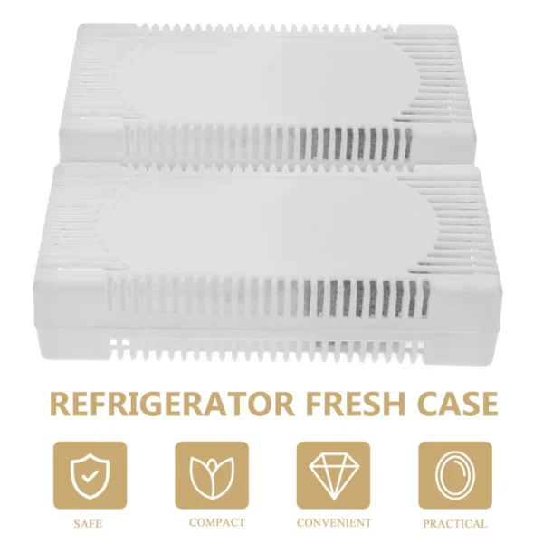 4Pcs Refrigerator Air Purifier box Deodorize Bin Case Activated Carbon box Refrigerator Deodorant Smell Fresh holder home supply - Image 14