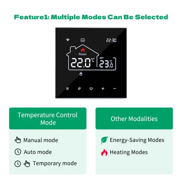 Tuya Wifi Thermostat Floor Heating  Smart Home Wifi Thermostat Electric Heating 220V Thermostats Intelligents Google Home Alexa - Image 3