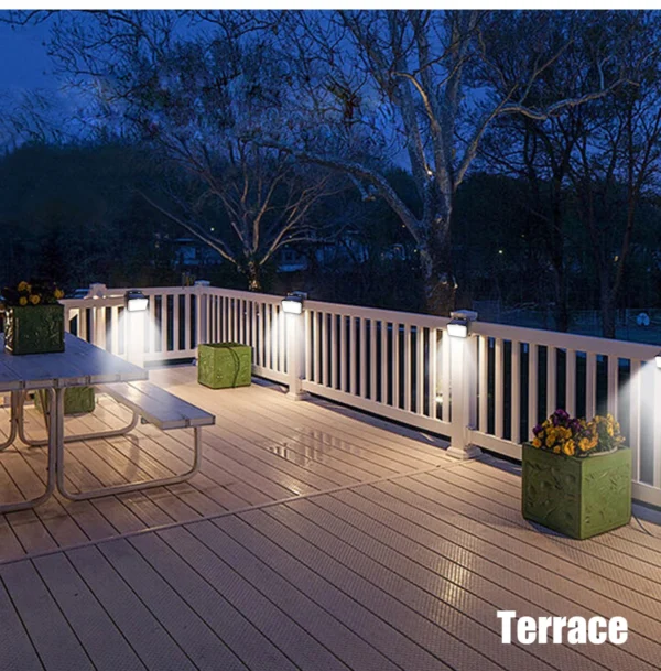 2Pack 197led Solar Motion Sensor Lights Outdoor 3 Modes IP65 Waterproof Wireless Solar Light for Steps Yard Garden Fence Wall - Image 19
