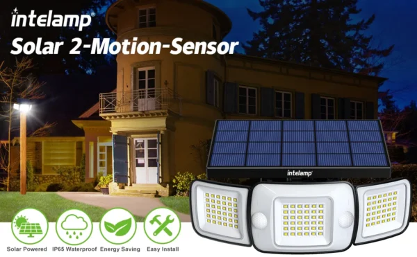 Solar Lights Outdoor with 3 Modes Motion Sensor Super Bright Wall Lamp IP65 Waterproof Street Light for Garden Yard Path Garage - Image 7