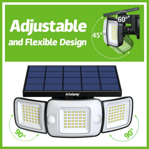 Solar Lights Outdoor with 3 Modes Motion Sensor Super Bright Wall Lamp IP65 Waterproof Street Light for Garden Yard Path Garage - Image 8