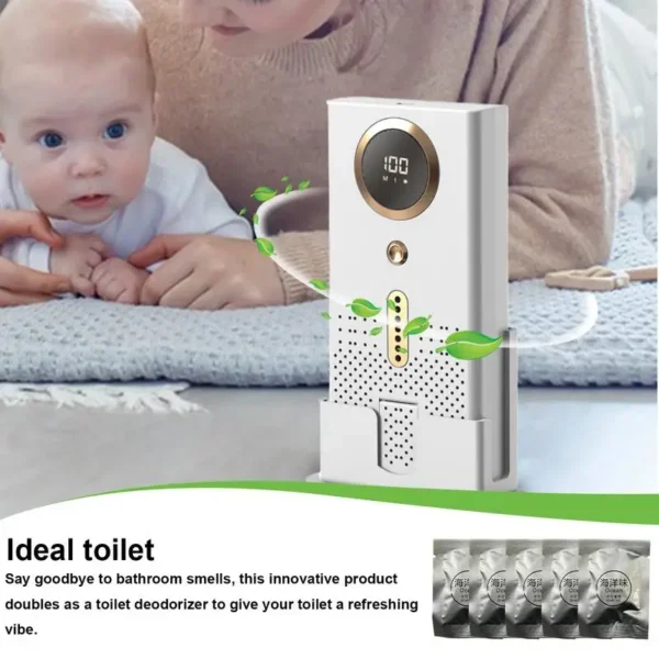 Electric refrigerator air purifier Bedroom deodorizer Effectively remove odors and keep the bedroom fresh Long battery life - Image 3