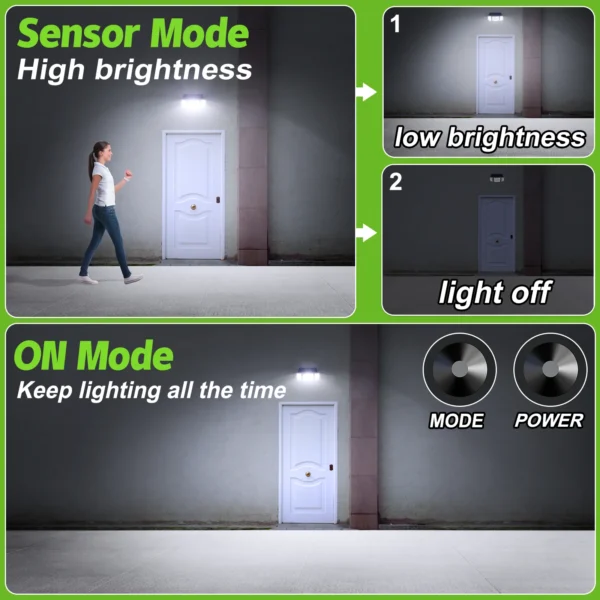 Solar Lights Outdoor with 3 Modes Motion Sensor Super Bright Wall Lamp IP65 Waterproof Street Light for Garden Yard Path Garage - Image 9