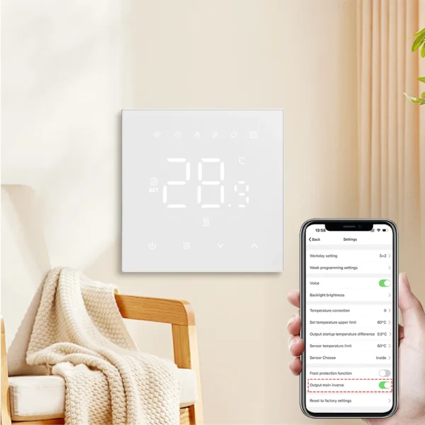 AVATTO Tuya WiFi Heating Thermostat 220v,Smart Electric Water Floor Heating Temperature Controller for Google Home Alexa Alice - Image 22