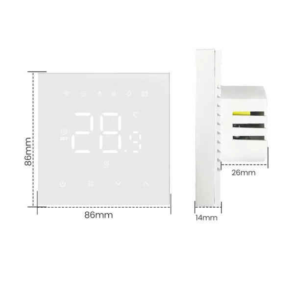 AVATTO Tuya WiFi Heating Thermostat 220v,Smart Electric Water Floor Heating Temperature Controller for Google Home Alexa Alice - Image 26