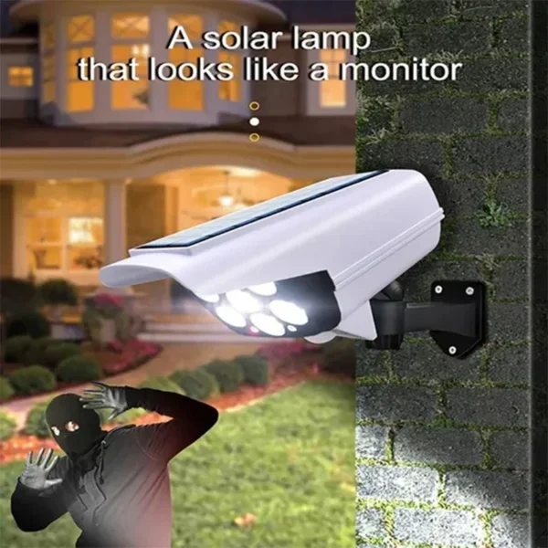 77LED Solar Light Simulation Security Dummy Camera Motion Sensor Outdoor Night Light IP65 Waterproof Lamp 3 Mode For Home Garden - Image 13