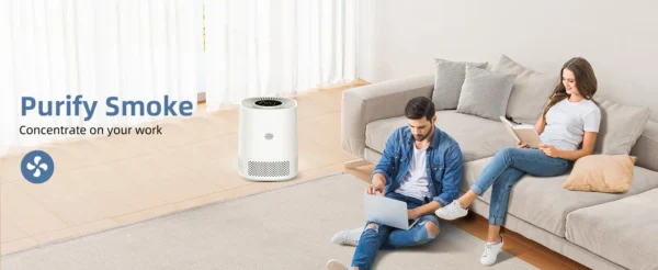 Smart WIFI Air Purifier Negative Ions Remove Formaldehyde PM2.5 And Odor Energy Efficient Air Quality Monitor Filtration System - Image 9
