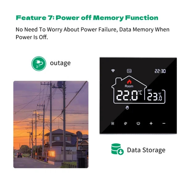 Tuya Wifi Thermostat Floor Heating  Smart Home Wifi Thermostat Electric Heating 220V Thermostats Intelligents Google Home Alexa - Image 24