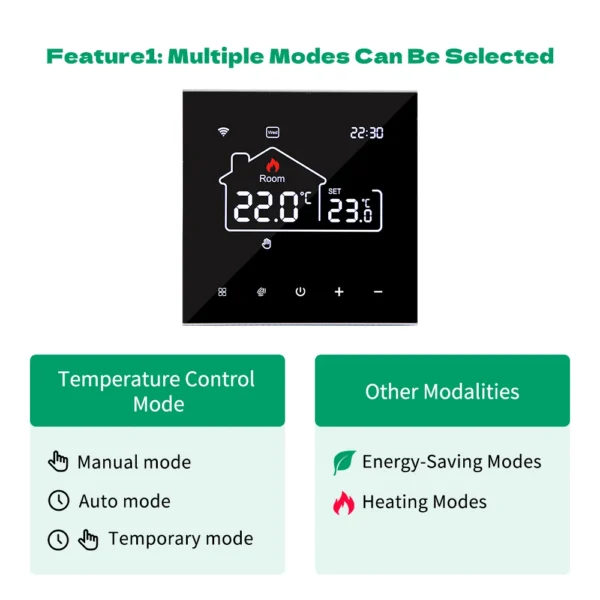 Tuya Wifi Thermostat Floor Heating  Smart Home Wifi Thermostat Electric Heating 220V Thermostats Intelligents Google Home Alexa - Image 17