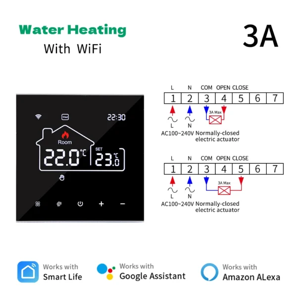 Tuya Wifi Thermostat Floor Heating  Smart Home Wifi Thermostat Electric Heating 220V Thermostats Intelligents Google Home Alexa - Image 11