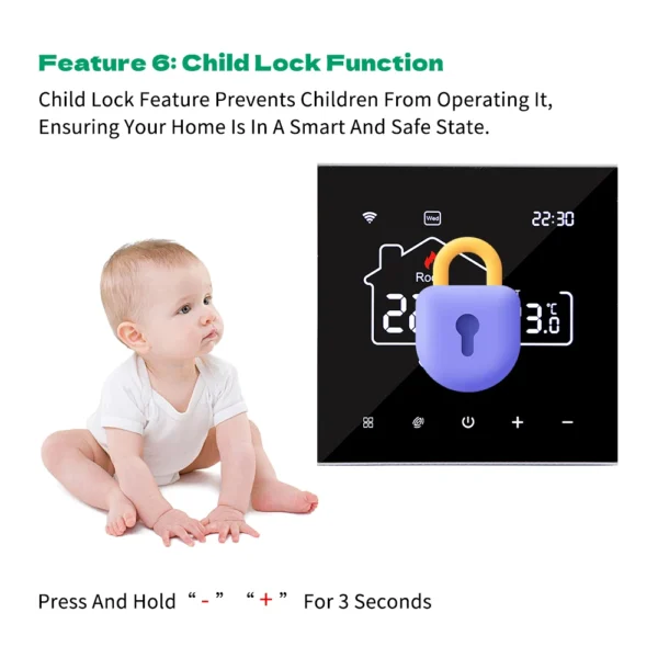 Tuya Wifi Thermostat Floor Heating  Smart Home Wifi Thermostat Electric Heating 220V Thermostats Intelligents Google Home Alexa - Image 20
