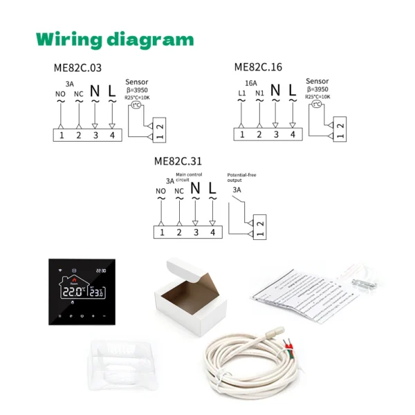Tuya Wifi Thermostat Floor Heating  Smart Home Wifi Thermostat Electric Heating 220V Thermostats Intelligents Google Home Alexa - Image 29