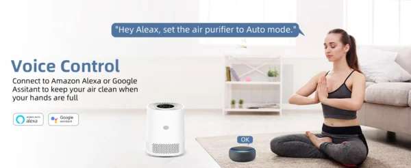 Smart WIFI Air Purifier Negative Ions Remove Formaldehyde PM2.5 And Odor Energy Efficient Air Quality Monitor Filtration System - Image 15