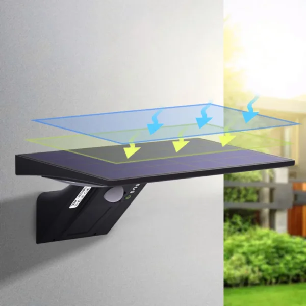 Solar Security Lights Solar Flood Lights Outdoor Waterproof with Motion Sensor 4 Modes 90 LEDs Wall Lights for Porch Yard Garden - Image 14