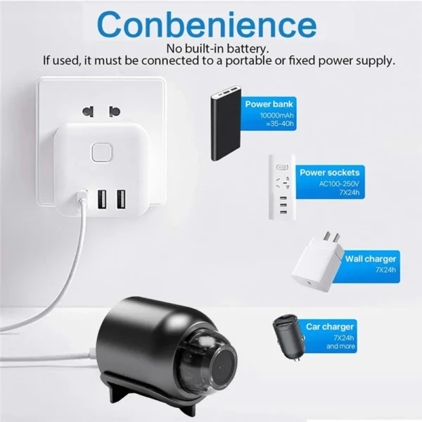 X5 Mini Camera  WiFi IP Wireless Video Recorder Security Protection Smart Home Monitoring Camera For Infants And Pets Small Cam - Image 14