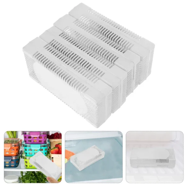 4Pcs Refrigerator Air Purifier box Deodorize Bin Case Activated Carbon box Refrigerator Deodorant Smell Fresh holder home supply - Image 15