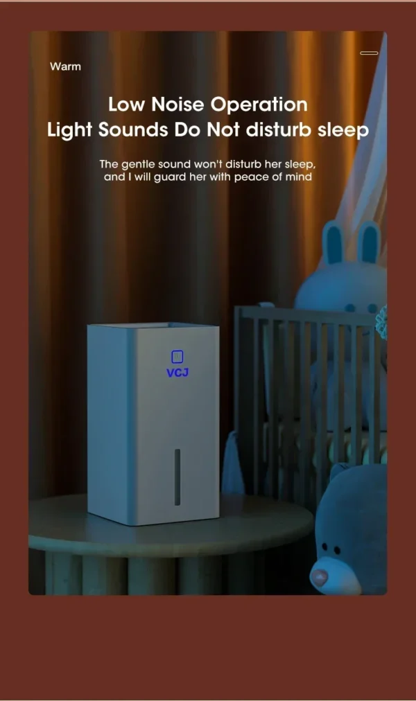 1.1L Portable Dehumidifier Smart Air Purifier Moisture Absorbers Machine for Home Room Office Eliminate Damp Mold and Moisture - Image 17