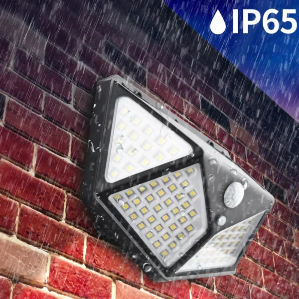4PCS New Solar Lights Outdoor Wall Lamp PIR Motion Sensor 100LED Solar Powered Sunlight Street Light for Garden Courtyard Gifts - Image 5