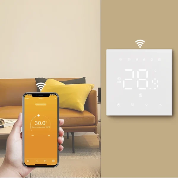 AVATTO Tuya WiFi Heating Thermostat 220v,Smart Electric Water Floor Heating Temperature Controller for Google Home Alexa Alice - Image 14