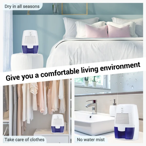 Electric Dehumidifier Air Purifier Home Use USB Mute Moisture Absorbers Air Dryer For Home Room Office Kitchen Deodorizer Dryer - Image 11