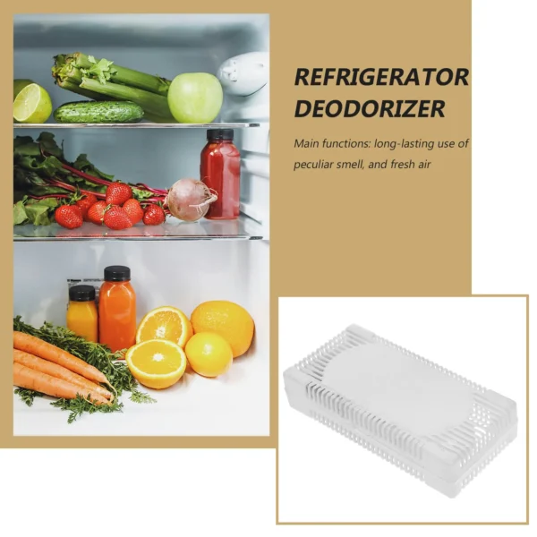 4Pcs Refrigerator Air Purifier box Deodorize Bin Case Activated Carbon box Refrigerator Deodorant Smell Fresh holder home supply - Image 4