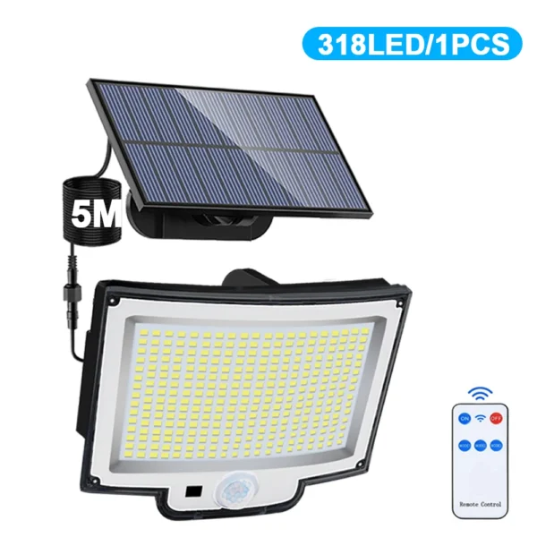 234LED Solar Light Outdoor Waterproof With Motion Sensor 3 Lighting Mode Security Light Solar Flood Light for Garden Garage Yard - Image 11