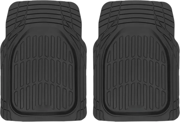 Car Floor Mats-Deep Dish Heavy Duty Rubber Floor Mats for Car SUV Truck & Van-All Weather Protection, Universal Trim to Fit - Image 7