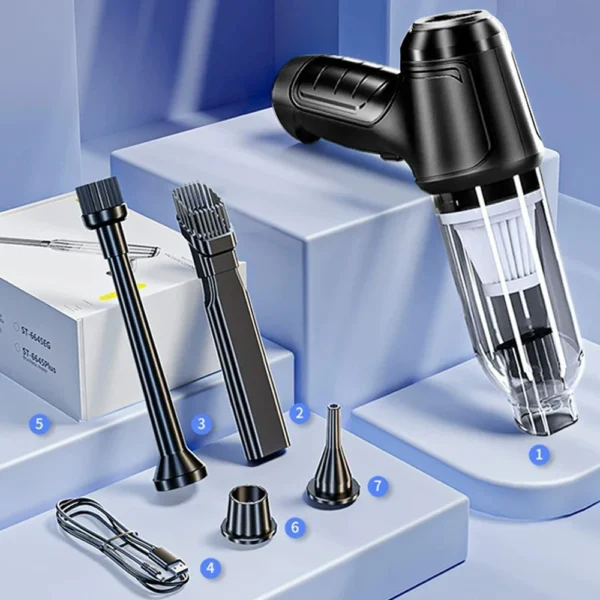 Car Vacuum Cleaner Strong Suction Cleaning Mini Machine Wireless Portable Handhled Blower Machine Air Duster for Home Appliances - Image 7