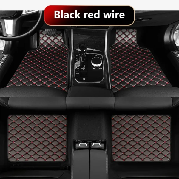 SEAMETAL 4Pcs Car Floor Mat Full Set Universal Non-Slip Auto Carpet Waterproof All-Weather Car Mat Anti Scratch Cargo Liner - Image 8
