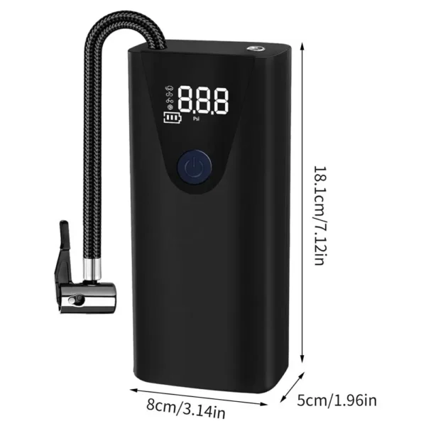 Portable Car Tire Inflator Air Pump For Car Tires Air Compressor Rechargeable Air Pump Tire Air Compressor Bikes Tire Pump - Image 7