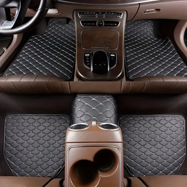 5 pcs Waterproof Leather Car Floor Mats Universal Auto Foot Pad Protector Automobile Interior Carpet Accessories Interior - Image 8