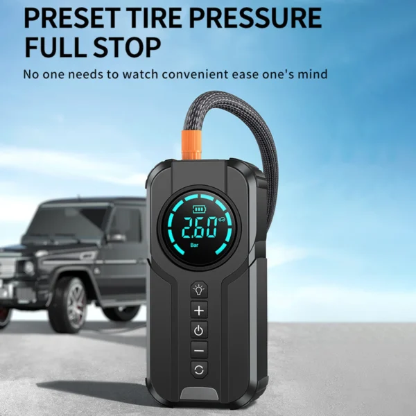 6000mAhJump Starter with Air Compressor, 1000A Portable Battery Booster with 150 PSI Tire Inflation  Jump Starter for Car - Image 4