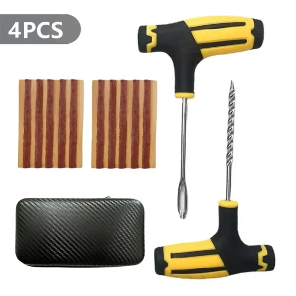 23pcs/42pcs Car Tire Repair Kit, Puncture Plug Tools Tyre Puncture Emergency For Tire Strips Stirring Glue Repair Tool Kit - Image 8