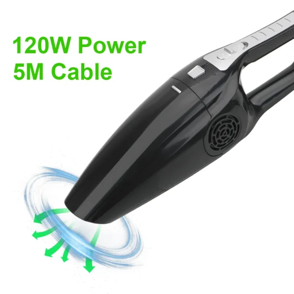 Car Vacuum Cleaner Portable Wet And Dry dual-use Vacuum Cleaner Powerful Handheld Mini Vaccum Cleaners High Suction 12V 120W - Image 3