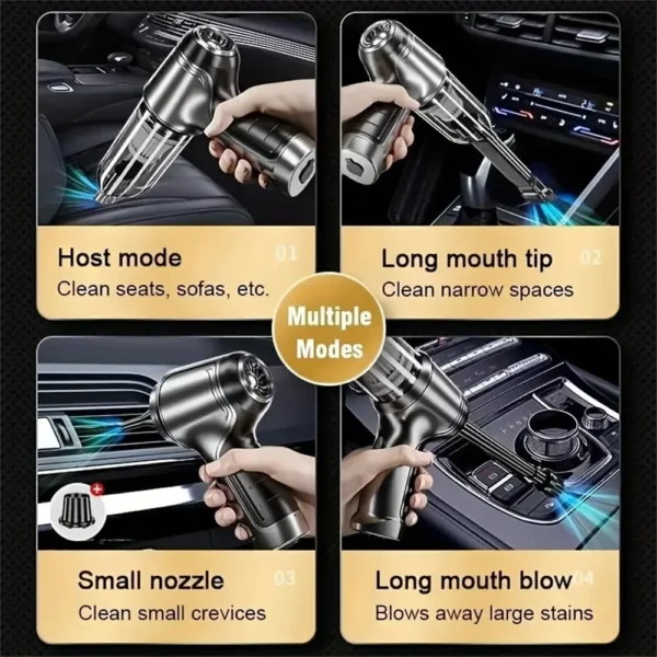 Car Vacuum Cleaner Strong Suction Cleaning Mini Machine Wireless Portable Handhled Blower Machine Air Duster for Home Appliances - Image 6