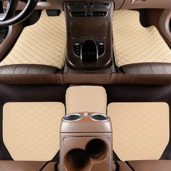 5 pcs Waterproof Leather Car Floor Mats Universal Auto Foot Pad Protector Automobile Interior Carpet Accessories Interior - Image 7