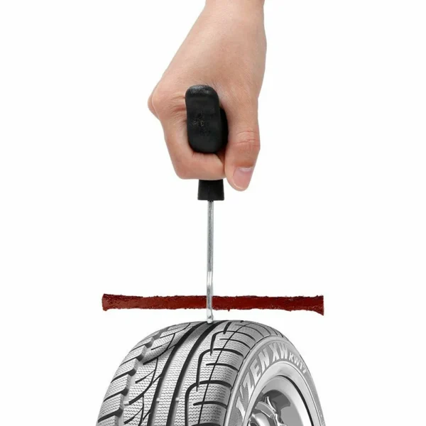 Puncture Repair Kit Car Tire Repair Tools Kit With Rubber Strips Tubeless Flat Tire Repair Tool For Cars Truck Motorcycle - Image 5