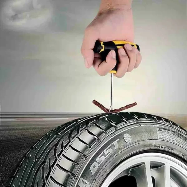 23pcs/42pcs Car Tire Repair Kit, Puncture Plug Tools Tyre Puncture Emergency For Tire Strips Stirring Glue Repair Tool Kit - Image 5