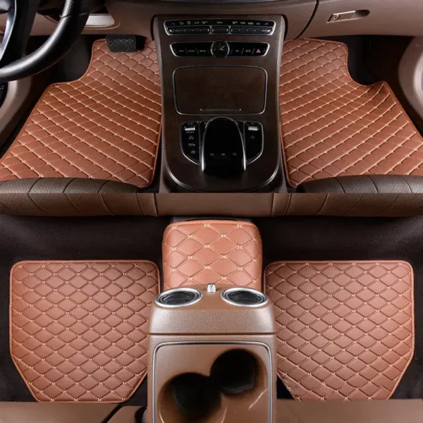 5 pcs Waterproof Leather Car Floor Mats Universal Auto Foot Pad Protector Automobile Interior Carpet Accessories Interior - Image 3