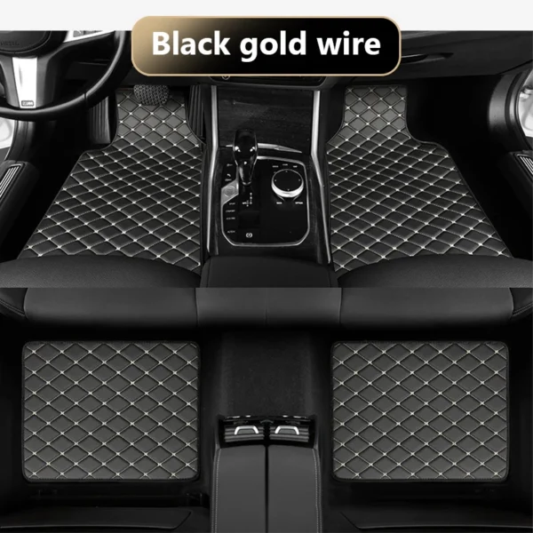 SEAMETAL 4Pcs Car Floor Mat Full Set Universal Non-Slip Auto Carpet Waterproof All-Weather Car Mat Anti Scratch Cargo Liner - Image 7