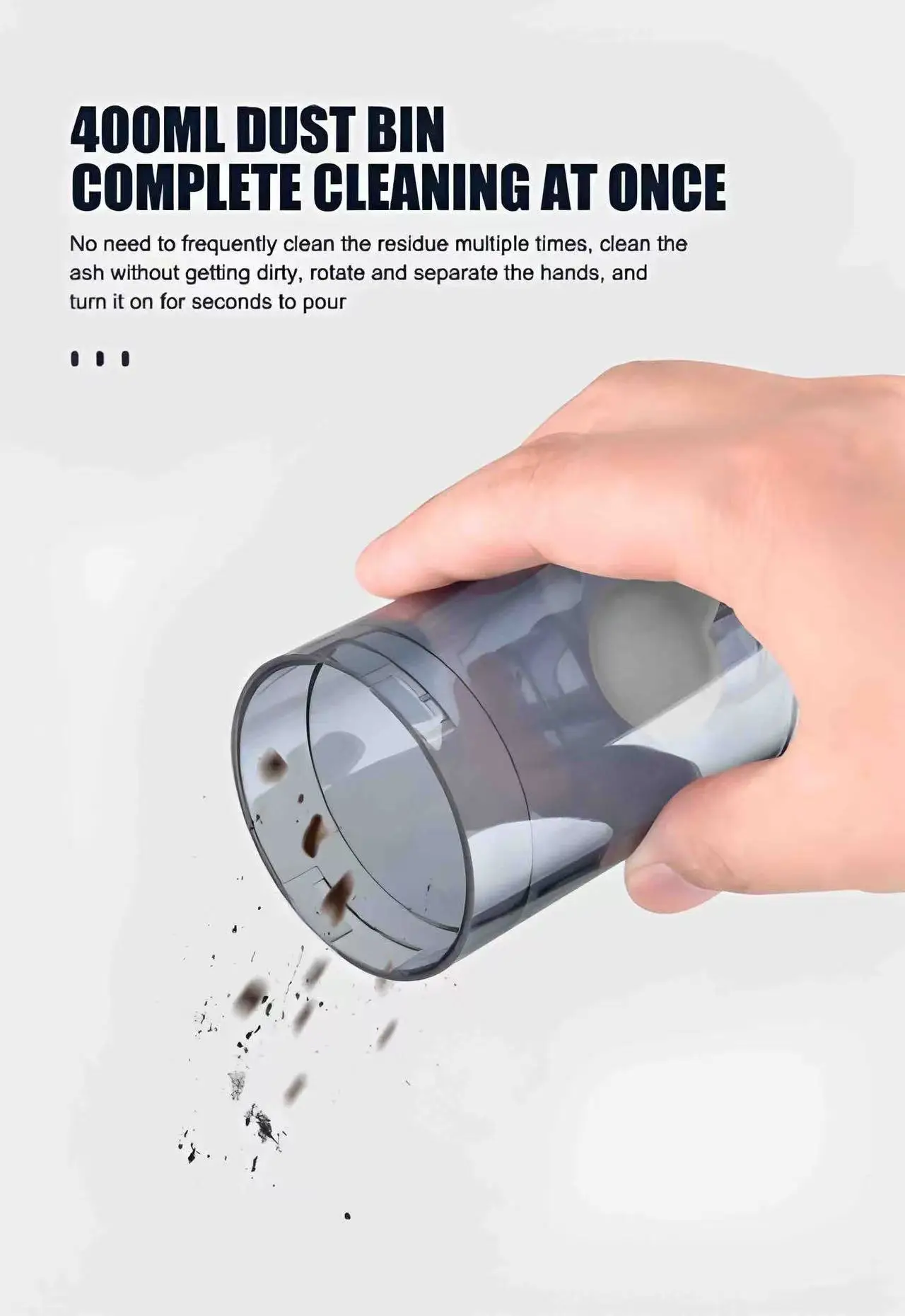 Compact USB Charging Car Vacuum Cleaner – High-Power, Fully Automatic for Car & Home - Image 8