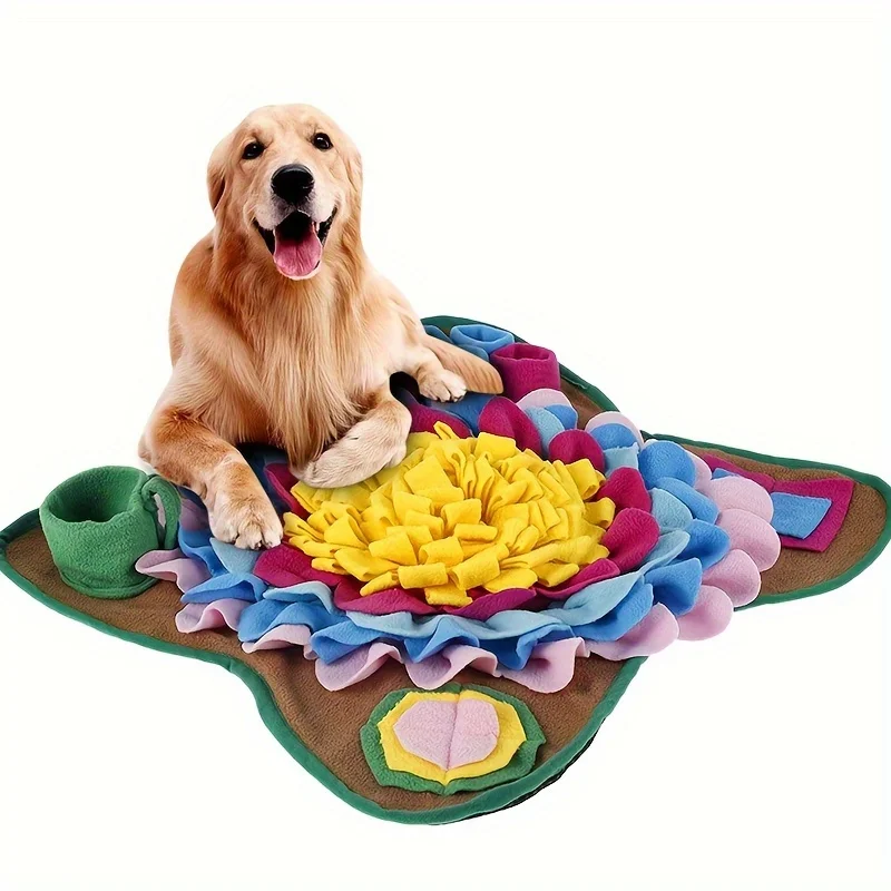 Pet Sniffing Training Mat Dogs Cats Educational Stress Relief Bite Resistant Slow Food Mat Pets Eco-friendly Training Blanket - Image 3